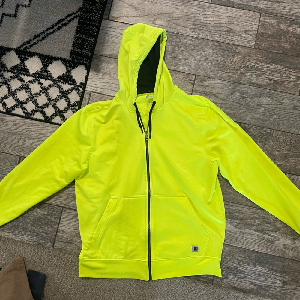 Duluth Trading Co Bright Neon Yellow Hoodie